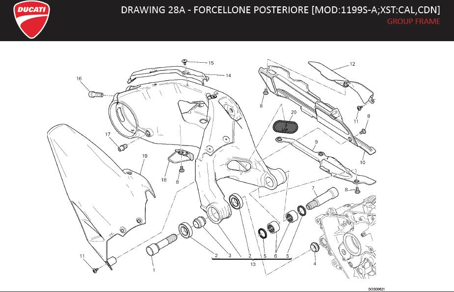 3DRAWING 28A - FORCELLONE POSTERIORE [MOD:1199S-A;XST:CAL,CDN]; GROUP FRAMEhttps://images.simplepart.com/images/parts/ducati/fullsize/SBK1199S_ABS_PANIGALE_MY13_USA_EN126.jpg