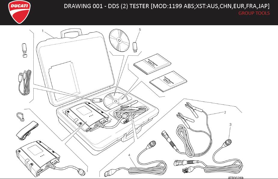 5DRAWING 001 - DDS (2) TESTER [MOD:1199 ABS;XST:AUS,CHN,EUR,FRA,JAP]; GROUP TOOLShttps://images.simplepart.com/images/parts/ducati/fullsize/SBK1199_ABS_PANIGALE_MY13_EN118.jpg