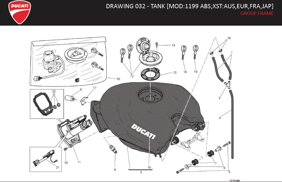 DRAWING 032 - TANK [MOD:1199 ABS;XST:AUS,EUR,FRA,JAP]; GROUP FRAMEhttps://images.simplepart.com/images/parts/ducati/fullsize/SBK1199_ABS_PANIGALE_MY13_EN188.jpg