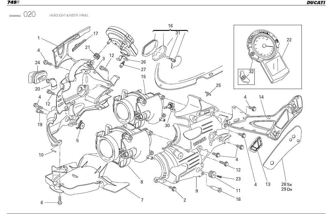 13HEADLIGHT & INSTR. PANELhttps://images.simplepart.com/images/parts/ducati/fullsize/SBK749R_USA_2005066.jpg