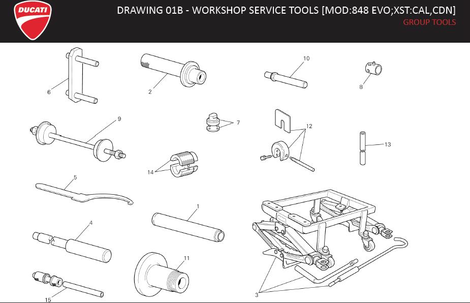 2DRAWING 01B - WORKSHOP SERVICE TOOLS [MOD:848 EVO;XST:CAL,CDN]; GROUP TOOLShttps://images.simplepart.com/images/parts/ducati/fullsize/SBK848_EVO_MY13_USA_EN_070.jpg