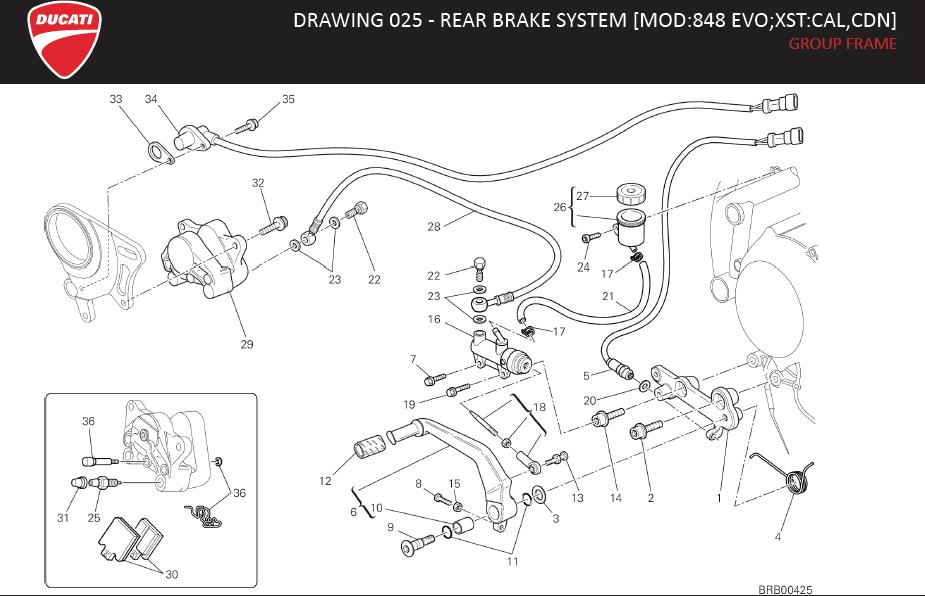 5DRAWING 025 - REAR BRAKE SYSTEM [MOD:848 EVO;XST:CAL,CDN]; GROUP FRAMEhttps://images.simplepart.com/images/parts/ducati/fullsize/SBK848_EVO_MY13_USA_EN_088.jpg