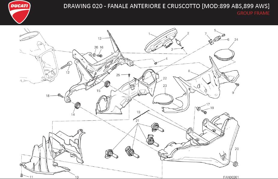 23DRAWING 020 - FANALE ANTERIORE E CRUSCOTTO [MOD:899 ABS,899 AWS]; GROUP FRAMEhttps://images.simplepart.com/images/parts/ducati/fullsize/SBK899_USA_MY15_EN080.jpg