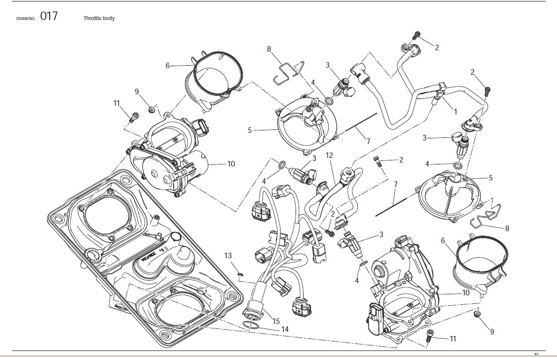 Diagram Throttle body for your 2020 Ducati Monster   