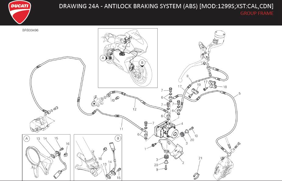 11DRAWING 24A - ANTILOCK BRAKING SYSTEM (ABS) [MOD:1299S;XST:CAL,CDN]; GROUP FRAMEhttps://images.simplepart.com/images/parts/ducati/fullsize/SBK_1299S_MY15_USA_EN132.jpg