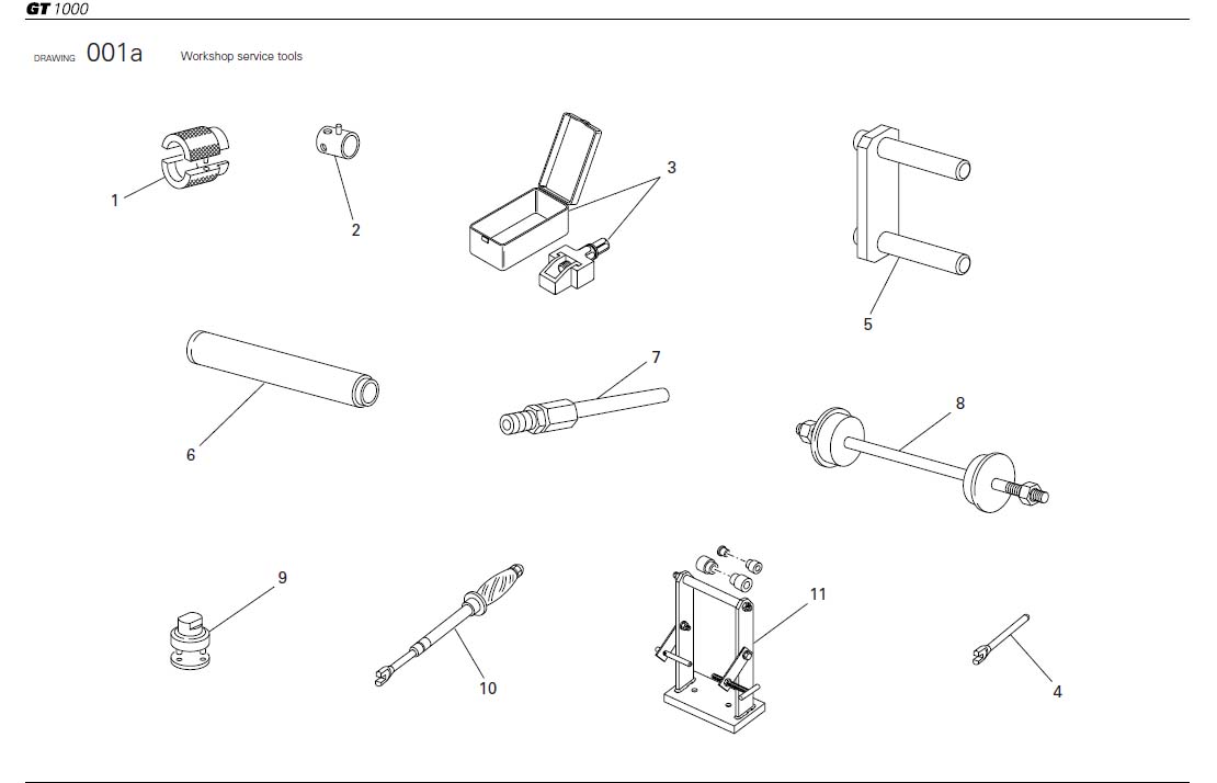 Diagram Workshop service tools for your 2002 Ducati ST4 Standard Standard 