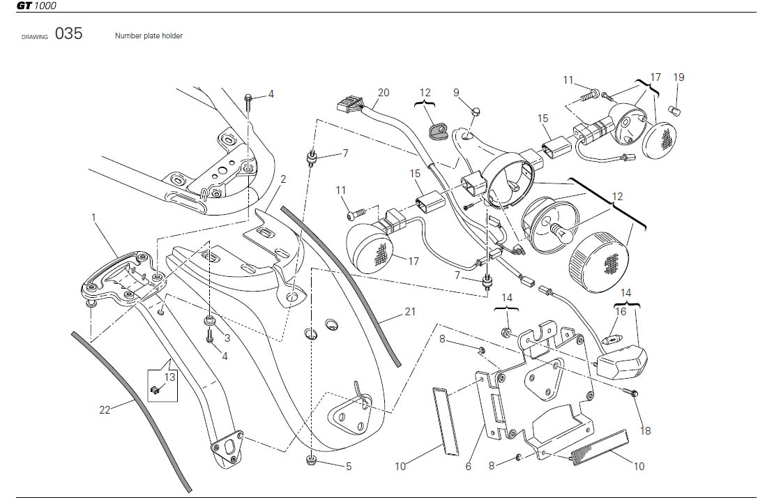 11Number plate holderhttps://images.simplepart.com/images/parts/ducati/fullsize/SCGT1000_USA_2008080.jpg