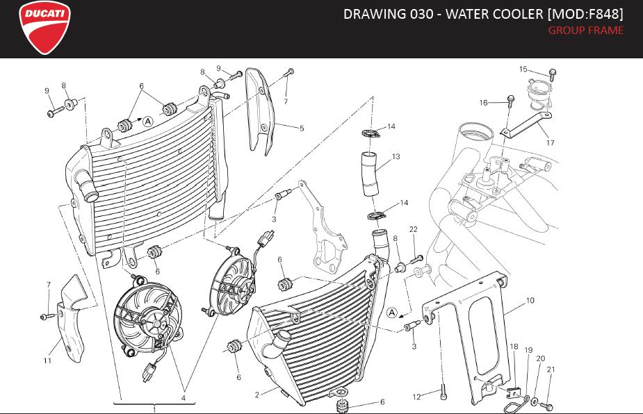 4DRAWING 030 - WATER COOLER [MOD:F848]; GROUP FRAMEhttps://images.simplepart.com/images/parts/ducati/fullsize/SF848_USA_MY15_EN100.jpg