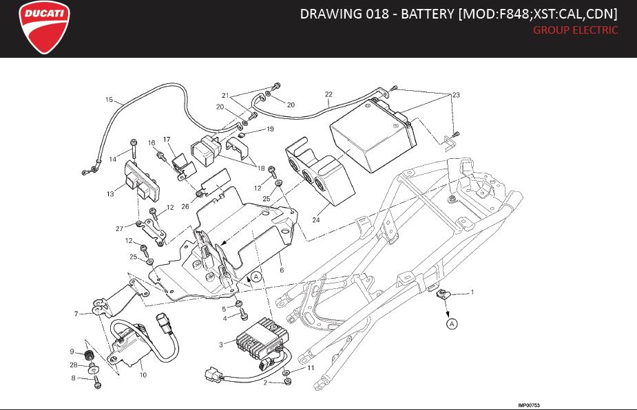 2DRAWING 018 - BATTERY [MOD:F848;XST:CAL,CDN]; GROUP ELECTRIChttps://images.simplepart.com/images/parts/ducati/fullsize/SF_848_MY13_USA_EN008.jpg