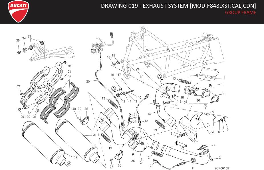 34DRAWING 019 - EXHAUST SYSTEM [MOD:F848;XST:CAL,CDN]; GROUP FRAMEhttps://images.simplepart.com/images/parts/ducati/fullsize/SF_848_MY13_USA_EN074.jpg