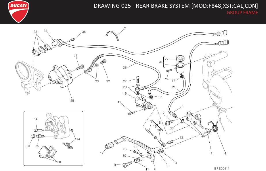 5DRAWING 025 - REAR BRAKE SYSTEM [MOD:F848;XST:CAL,CDN]; GROUP FRAMEhttps://images.simplepart.com/images/parts/ducati/fullsize/SF_848_MY13_USA_EN088.jpg