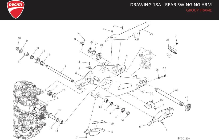 11DRAWING 18A - REAR SWINGING ARM; GROUP FRAMEhttps://images.simplepart.com/images/parts/ducati/fullsize/SPC_-_DESERT_X_-_EN_-_MY23096.jpg