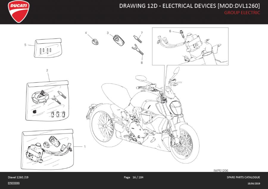 Ducati Diavel Kit spine. Drawing, [mod, harness - 86020011A | GP Bikes ...