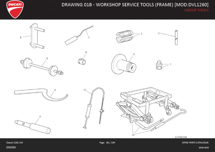 12DRAWING 01B - WORKSHOP SERVICE TOOLS (FRAME) [MOD:DVL1260]; GROUP TOOLShttps://images.simplepart.com/images/parts/ducati/fullsize/SPC_-_DIAVEL_1260_-_EN_-_MY19086.jpg