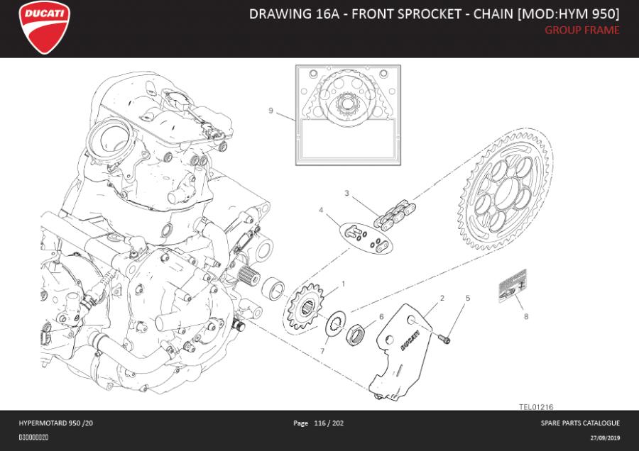 9DRAWING 16A - FRONT SPROCKET - CHAIN [MOD:HYM 950]; GROUP FRAMEhttps://images.simplepart.com/images/parts/ducati/fullsize/SPC_-_HYPERMOTARD_950_-_EN_-_MY20116.jpg