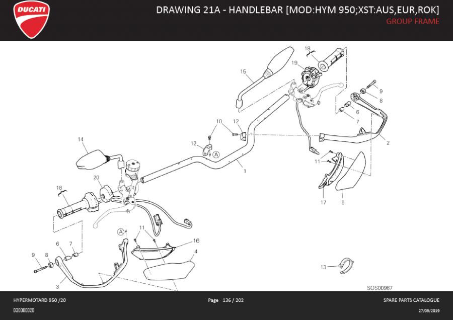 14DRAWING 21A - HANDLEBAR [MOD:HYM 950;XST:AUS,EUR,ROK]; GROUP FRAMEhttps://images.simplepart.com/images/parts/ducati/fullsize/SPC_-_HYPERMOTARD_950_-_EN_-_MY20136.jpg