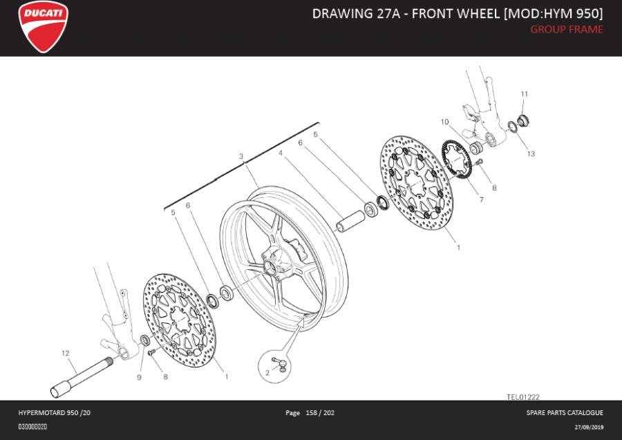 1DRAWING 27A - FRONT WHEEL [MOD:HYM 950]; GROUP FRAMEhttps://images.simplepart.com/images/parts/ducati/fullsize/SPC_-_HYPERMOTARD_950_-_EN_-_MY20158.jpg