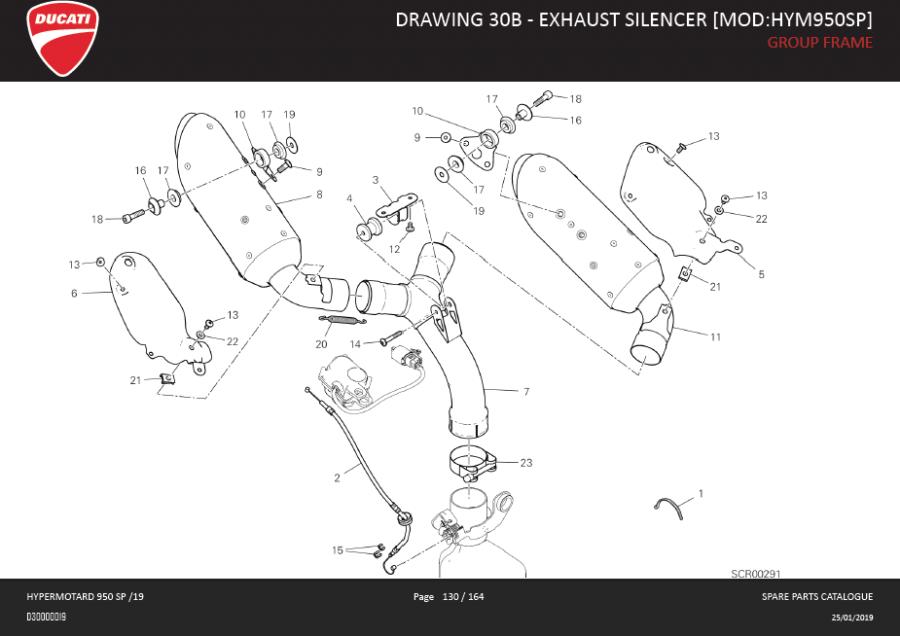 2016 Ducati Multistrada 1200 S Pikes Peak Bracket Silencer Exhaust