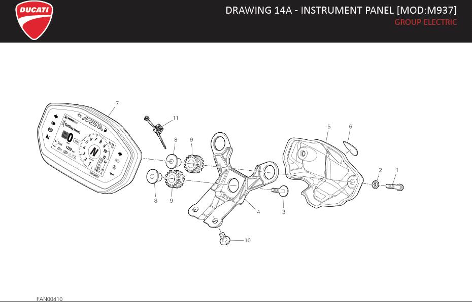 6DRAWING 14A - INSTRUMENT PANEL [MOD:M937]; GROUP ELECTRIChttps://images.simplepart.com/images/parts/ducati/fullsize/SPC_-_MONSTER_-_EN_-_MY22028.jpg