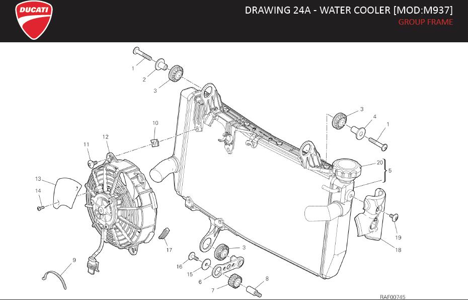 5DRAWING 24A - WATER COOLER [MOD:M937]; GROUP FRAMEhttps://images.simplepart.com/images/parts/ducati/fullsize/SPC_-_MONSTER_-_EN_-_MY22150.jpg