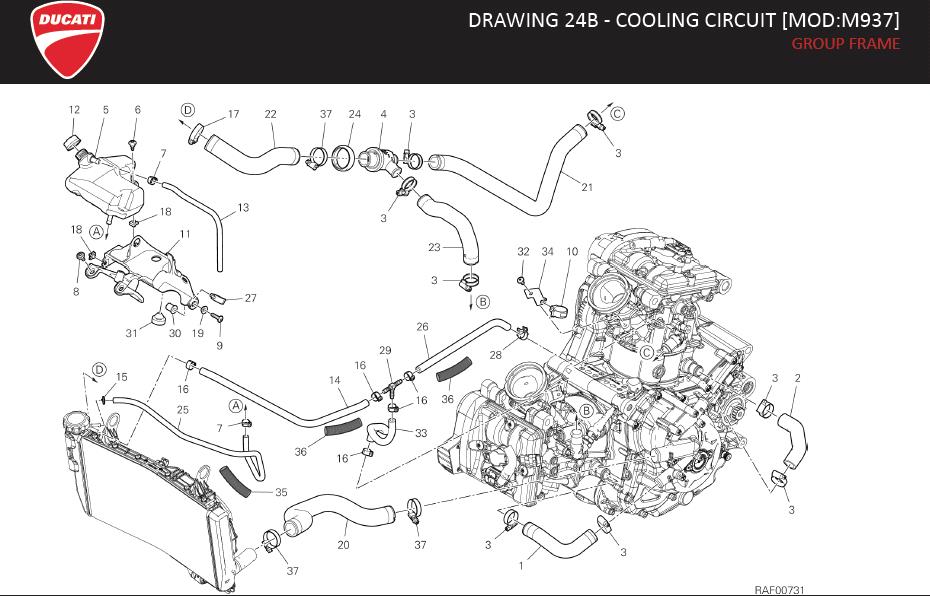 1DRAWING 24B - COOLING CIRCUIT [MOD:M937]; GROUP FRAMEhttps://images.simplepart.com/images/parts/ducati/fullsize/SPC_-_MONSTER_-_EN_-_MY22152.jpg