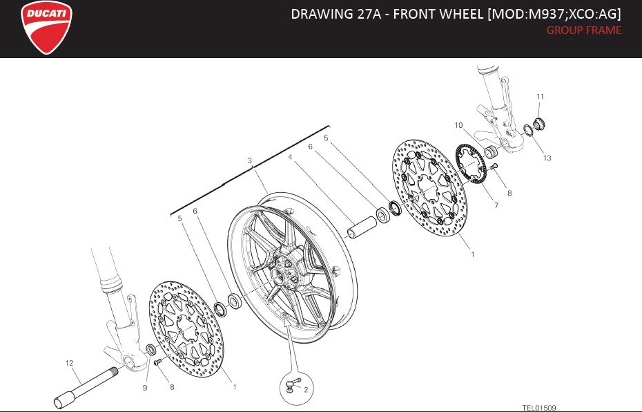 3DRAWING 27A - FRONT WHEEL [MOD:M937;XCO:AG]; GROUP FRAMEhttps://images.simplepart.com/images/parts/ducati/fullsize/SPC_-_MONSTER_-_EN_-_MY22164.jpg