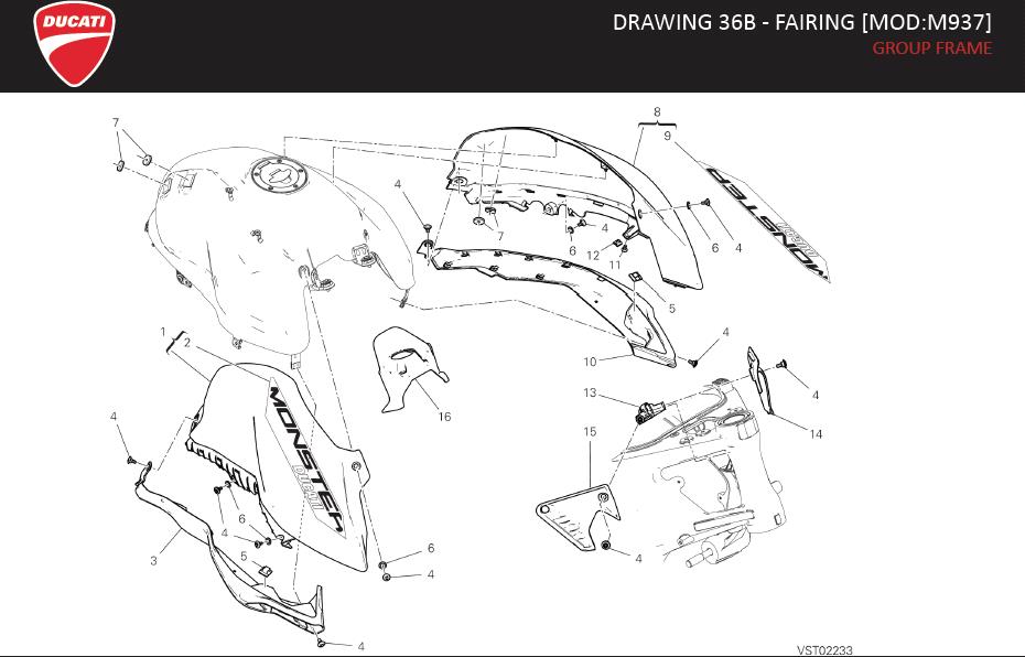 DRAWING 36B - FAIRING [MOD:M937]; GROUP FRAMEhttps://images.simplepart.com/images/parts/ducati/fullsize/SPC_-_MONSTER_-_EN_-_MY22198.jpg