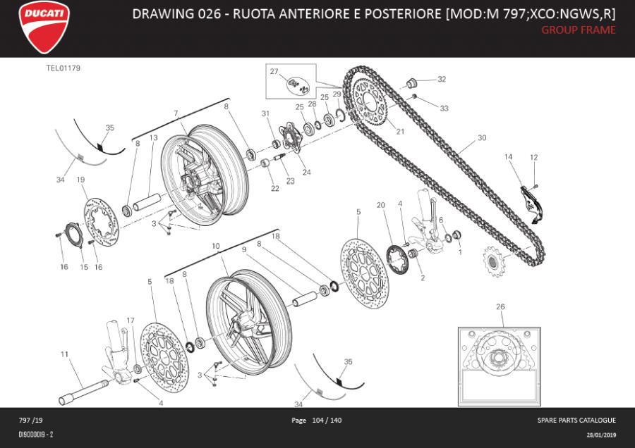 9DRAWING 026 - RUOTA ANTERIORE E POSTERIORE [MOD:M 797;XCO:NGWS,R]; GROUP FRAMEhttps://images.simplepart.com/images/parts/ducati/fullsize/SPC_-_MONSTER_797_-_EN_-_MY19104.jpg