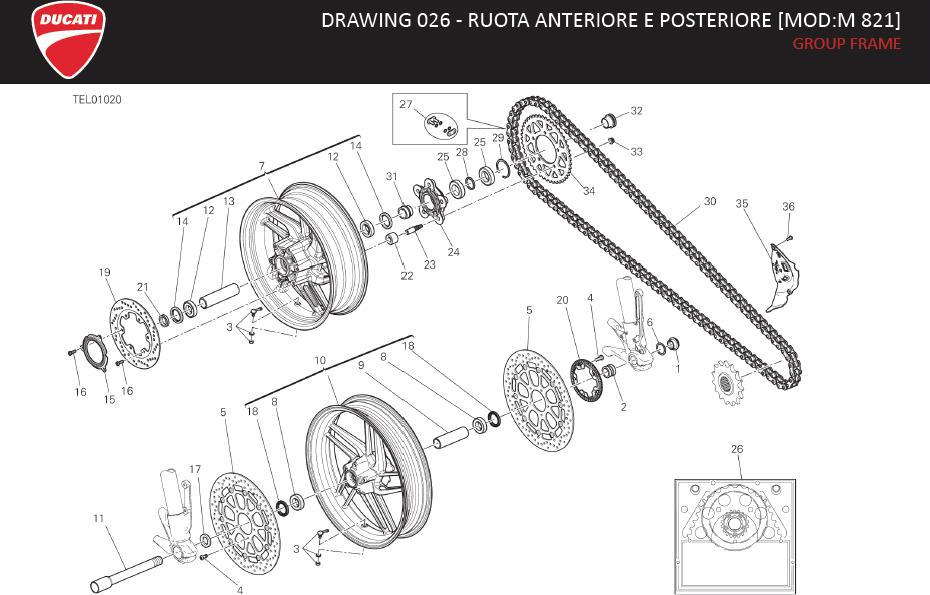 13DRAWING 026 - RUOTA ANTERIORE E POSTERIORE [MOD:M 821]; GROUP FRAMEhttps://images.simplepart.com/images/parts/ducati/fullsize/SPC_-_MONSTER_821_-_EN_-_MY20124.jpg