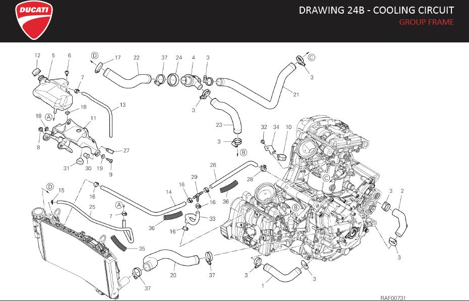 1DRAWING 24B - COOLING CIRCUIT; GROUP FRAMEhttps://images.simplepart.com/images/parts/ducati/fullsize/SPC_-_MONSTER_937_-_EN_-_MY23156.jpg