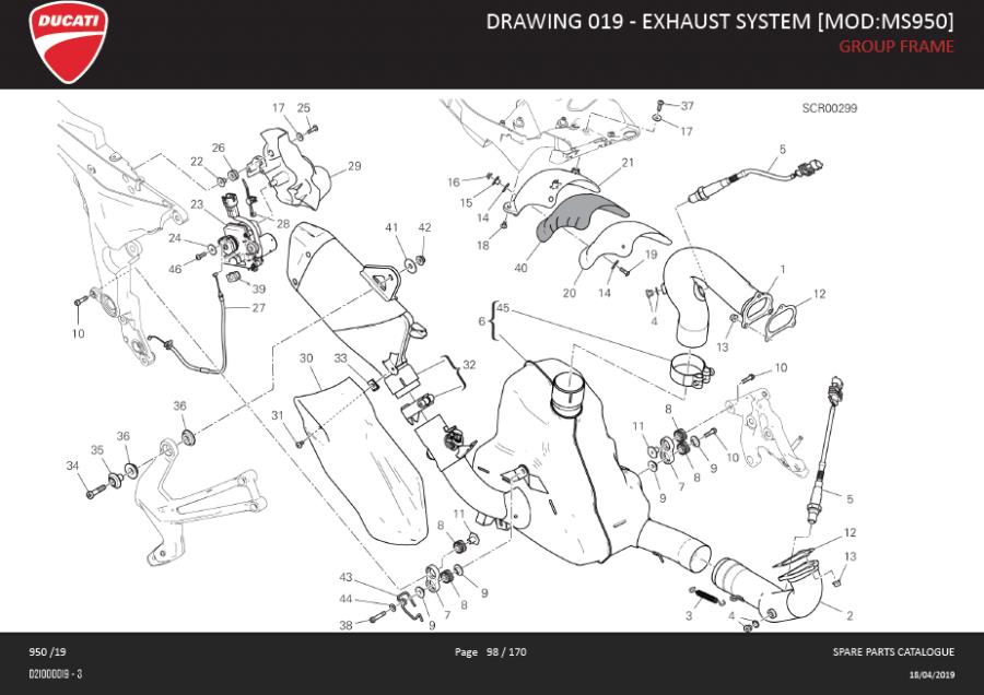 30DRAWING 019 - EXHAUST SYSTEM [MOD:MS950]; GROUP FRAMEhttps://images.simplepart.com/images/parts/ducati/fullsize/SPC_-_MULTISTRADA_950_-_EN_-_MY19098.jpg