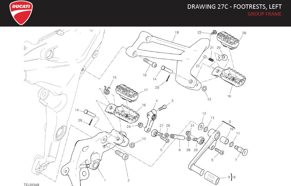 17DRAWING 27C - FOOTRESTS, LEFT; GROUP FRAMEhttps://images.simplepart.com/images/parts/ducati/fullsize/SPC_-_MULTISTRADA_V2_-_EN_-_MY22150.jpg