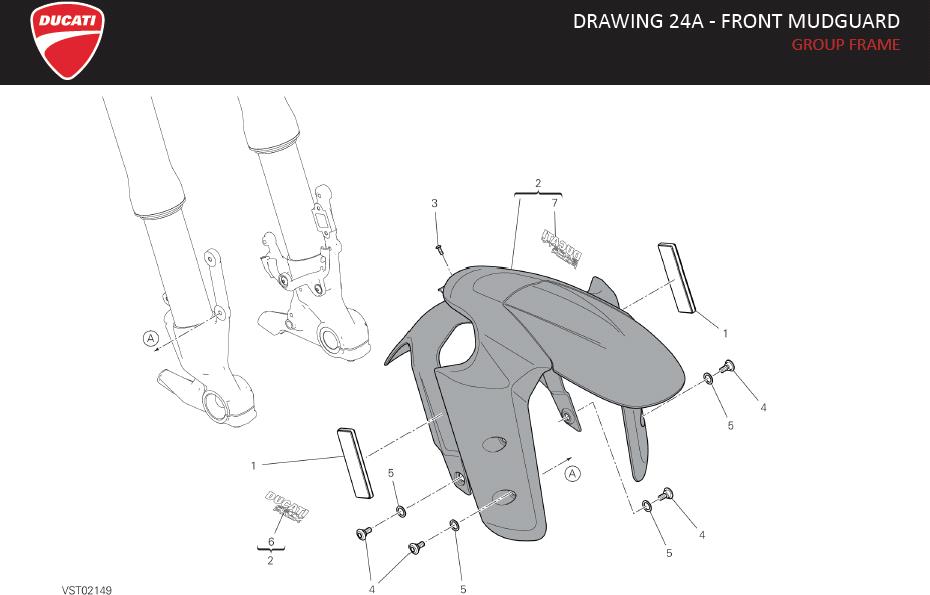 2DRAWING 24A - FRONT MUDGUARD; GROUP FRAMEhttps://images.simplepart.com/images/parts/ducati/fullsize/SPC_-_MULTISTRADA_V4_-_EN_-_MY23124.jpg