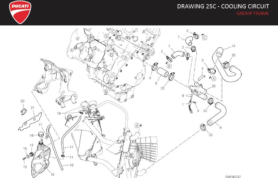 1DRAWING 25C - COOLING CIRCUIT; GROUP FRAMEhttps://images.simplepart.com/images/parts/ducati/fullsize/SPC_-_MULTISTRADA_V4_-_EN_-_MY23130.jpg