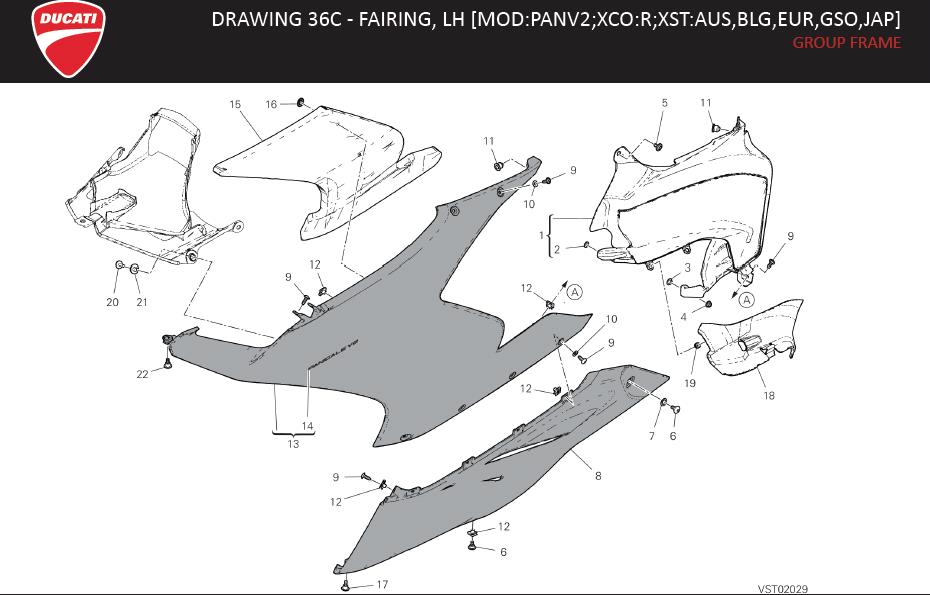 8DRAWING 36C - FAIRING, LH [MOD:PANV2;XCO:R;XST:AUS,BLG,EUR,GSO,JAP]; GROUP FRAMEhttps://images.simplepart.com/images/parts/ducati/fullsize/SPC_-_PANIGALE_V2_-_EN_-_MY21200.jpg