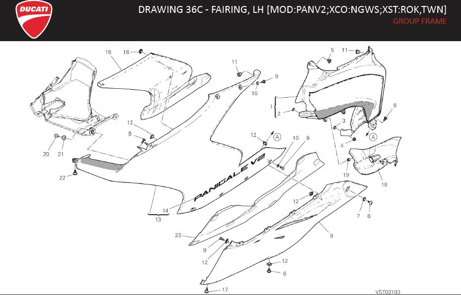 8DRAWING 36C - FAIRING, LH [MOD:PANV2;XCO:NGWS;XST:ROK,TWN]; GROUP FRAMEhttps://images.simplepart.com/images/parts/ducati/fullsize/SPC_-_PANIGALE_V2_-_EN_-_MY21206.jpg