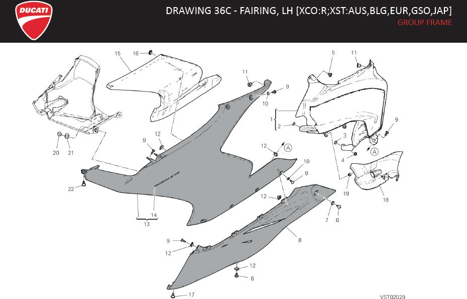 8DRAWING 36C - FAIRING, LH [XCO:R;XST:AUS,BLG,EUR,GSO,JAP]; GROUP FRAMEhttps://images.simplepart.com/images/parts/ducati/fullsize/SPC_-_PANIGALE_V2_-_EN_-_MY22200.jpg