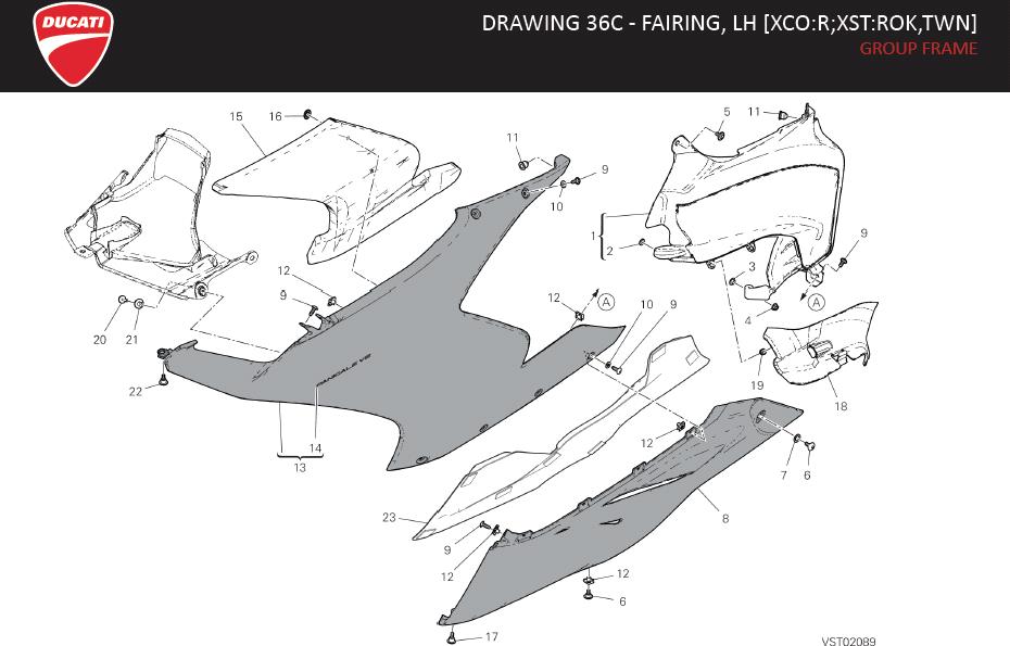 8DRAWING 36C - FAIRING, LH [XCO:R;XST:ROK,TWN]; GROUP FRAMEhttps://images.simplepart.com/images/parts/ducati/fullsize/SPC_-_PANIGALE_V2_-_EN_-_MY22202.jpg