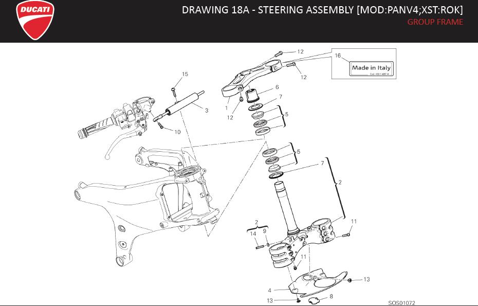 1DRAWING 18A - STEERING ASSEMBLY [MOD:PANV4;XST:ROK]; GROUP FRAMEhttps://images.simplepart.com/images/parts/ducati/fullsize/SPC_-_PANIGALE_V4_-_EN_-_MY21108.jpg