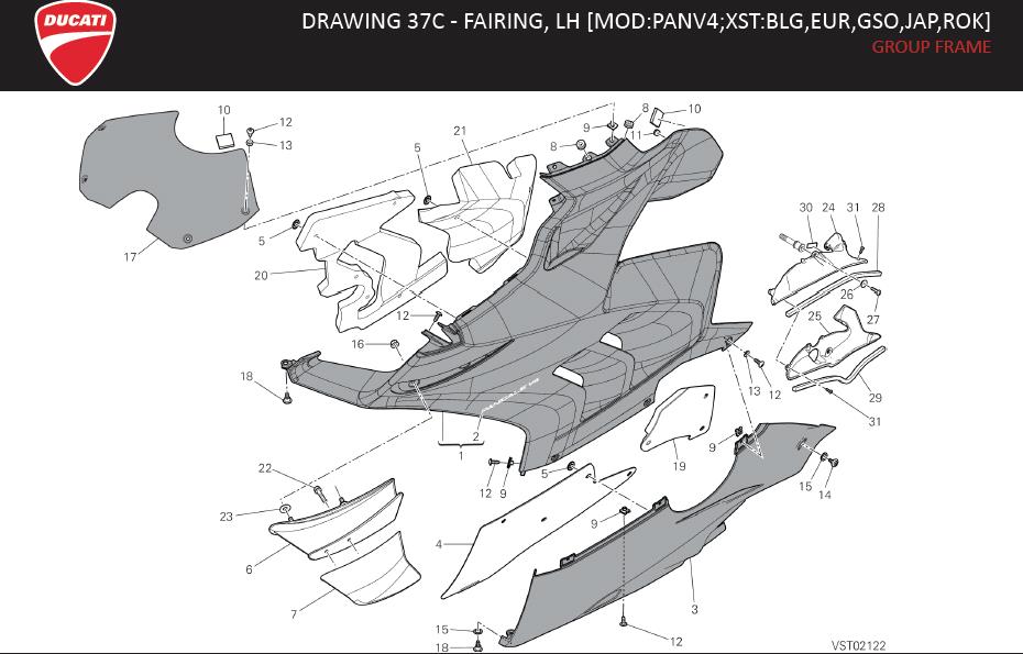 4DRAWING 37C - FAIRING, LH [MOD:PANV4;XST:BLG,EUR,GSO,JAP,ROK]; GROUP FRAMEhttps://images.simplepart.com/images/parts/ducati/fullsize/SPC_-_PANIGALE_V4_-_EN_-_MY21186.jpg