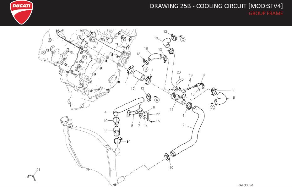 2DRAWING 25B - COOLING CIRCUIT [MOD:SFV4]; GROUP FRAMEhttps://images.simplepart.com/images/parts/ducati/fullsize/SPC_-_STREETFIGHTER_-_EN_-_MY21138.jpg