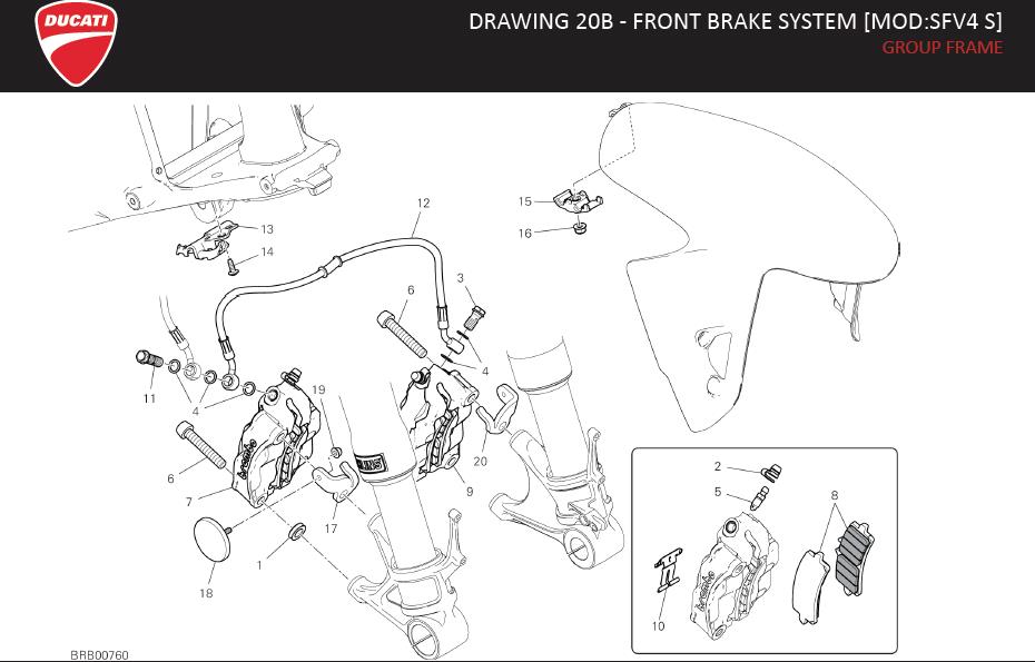 8DRAWING 20B - FRONT BRAKE SYSTEM [MOD:SFV4 S]; GROUP FRAMEhttps://images.simplepart.com/images/parts/ducati/fullsize/SPC_-_STREETFIGHTER_S_-_EN_-_MY21122.jpg