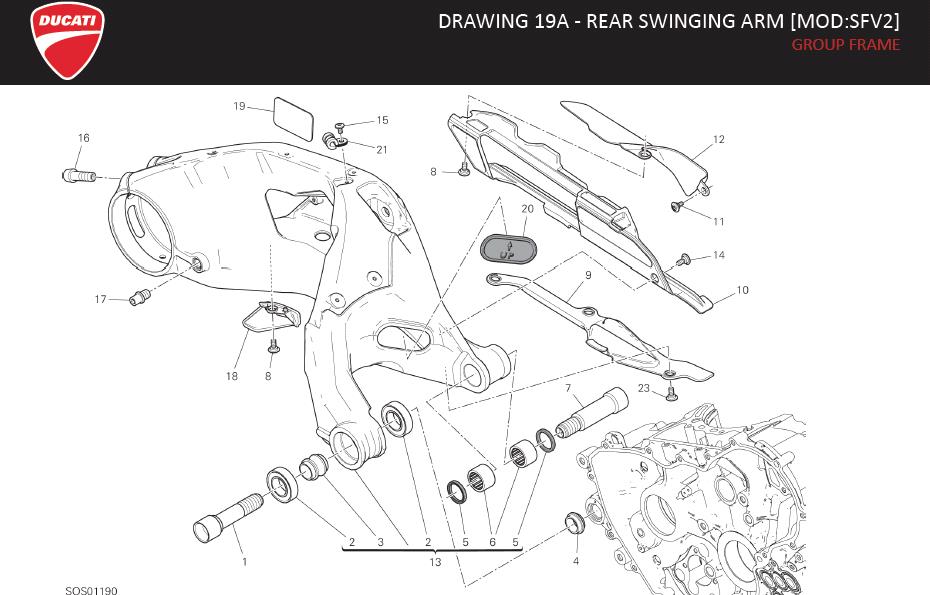 23DRAWING 19A - REAR SWINGING ARM [MOD:SFV2]; GROUP FRAMEhttps://images.simplepart.com/images/parts/ducati/fullsize/SPC_-_STREETFIGHTER_V2_-_EN_-_MY22108.jpg