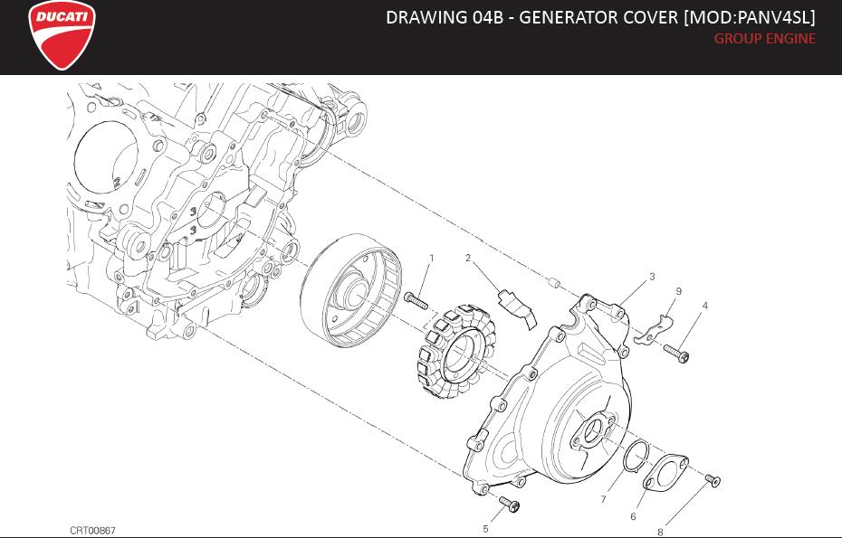 3DRAWING 04B - GENERATOR COVER [MOD:PANV4SL]; GROUP ENGINEhttps://images.simplepart.com/images/parts/ducati/fullsize/SPC_-_SUPERLEGGERA_V4_-_EN_-_MY21040.jpg