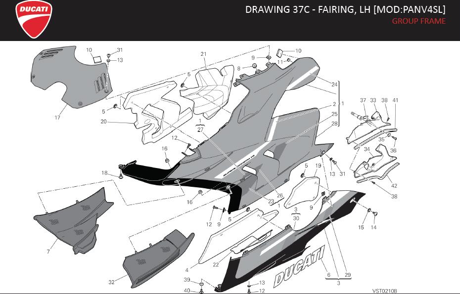 21DRAWING 37C - FAIRING, LH [MOD:PANV4SL]; GROUP FRAMEhttps://images.simplepart.com/images/parts/ducati/fullsize/SPC_-_SUPERLEGGERA_V4_-_EN_-_MY21168.jpg