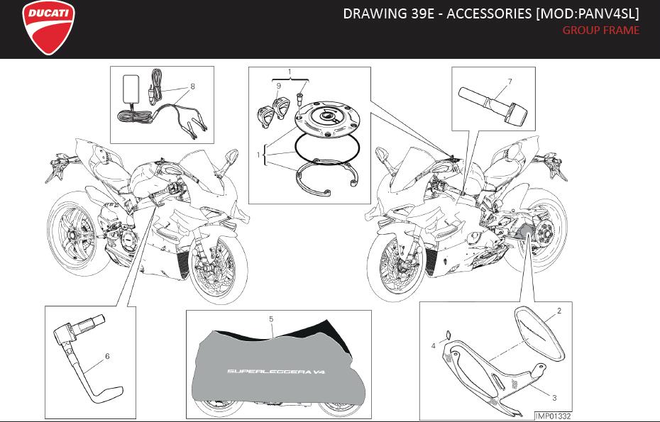 4DRAWING 39E - ACCESSORIES [MOD:PANV4SL]; GROUP FRAMEhttps://images.simplepart.com/images/parts/ducati/fullsize/SPC_-_SUPERLEGGERA_V4_-_EN_-_MY21184.jpg