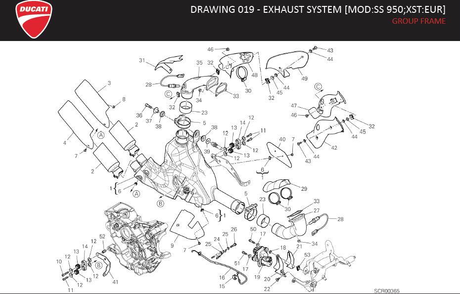 4DRAWING 019 - EXHAUST SYSTEM [MOD:SS 950;XST:EUR]; GROUP FRAMEhttps://images.simplepart.com/images/parts/ducati/fullsize/SPC_-_SUPERSPORT_950_-_EN_-_MY21108.jpg