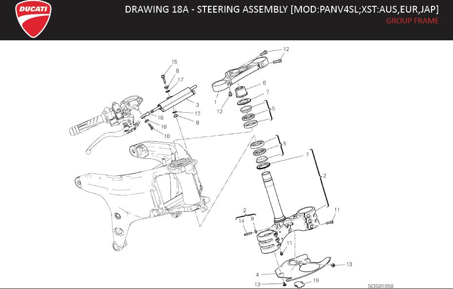 2DRAWING 18A - STEERING ASSEMBLY [MOD:PANV4SL;XST:AUS,EUR,JAP]; GROUP FRAMEhttps://images.simplepart.com/images/parts/ducati/fullsize/SPC_SUPERLEGGERA_V4_EN_MY20110.jpg