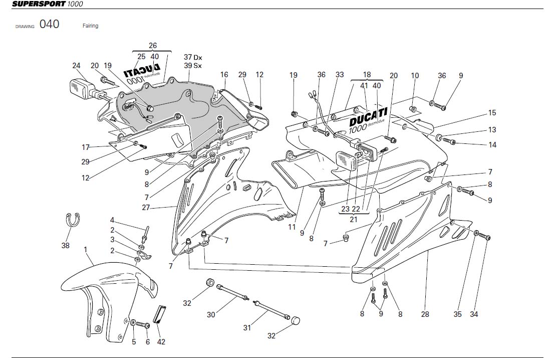 Ducati Supersport Screw. Body, Equipment, Fairing - 774.5.008.1a 