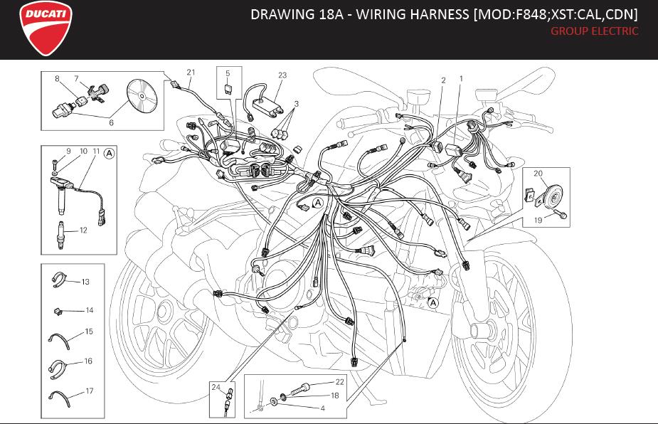 12DRAWING 18A - WIRING HARNESS [MOD:F848;XST:CAL,CDN]; GROUP ELECTRIChttps://images.simplepart.com/images/parts/ducati/fullsize/STREETFIGHTER_848_USA_EN_MY14014.jpg